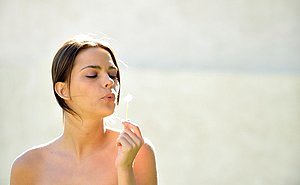 Stunning teen bends over to show her juicy pussy by the tree